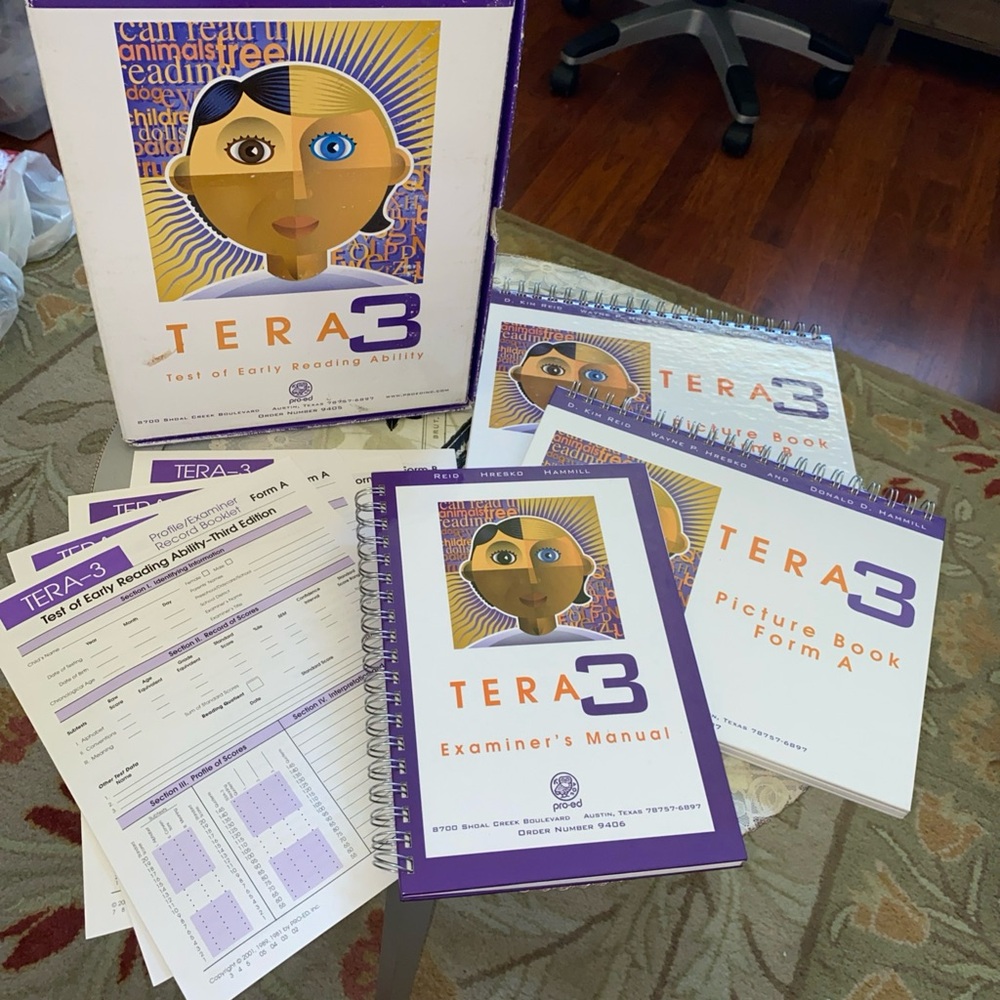 TERA3 Test of Early Reading Ability-3rd Ed Boxed Set-Manual, Forms A&B (Copy 1)